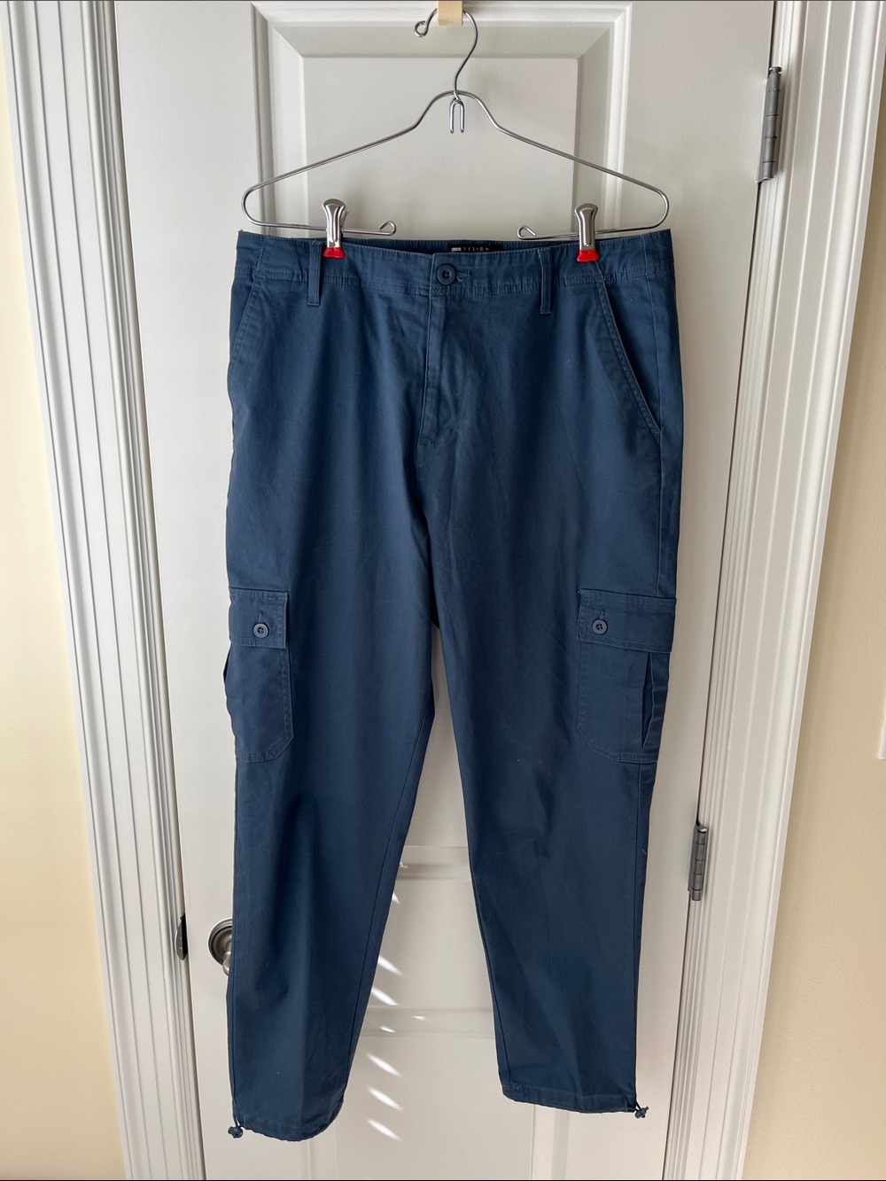 ASOS Men's Dark Blue Cargo Pants — Classic Utility Style